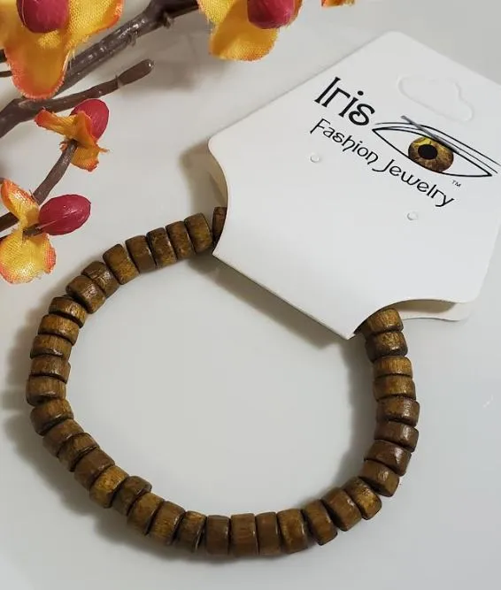 AZ735 Brown Wooden Bead Bracelet polly Bracelets
