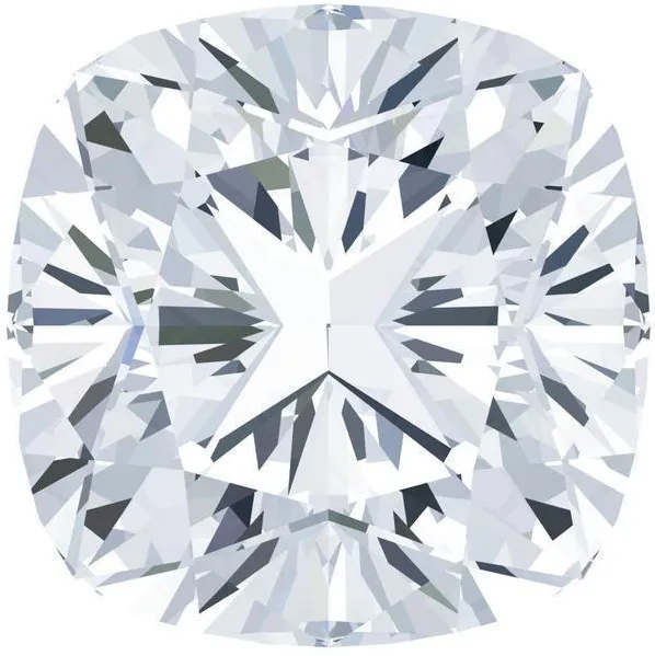 Earrings FIRE BRILLIANCE Traditional Diamond Faceted Cushion Cut
