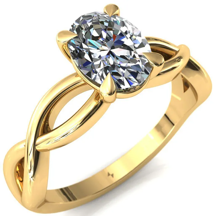 Fire Brilliance Rings Sabina Oval Center Stone 4 Claw Prong 34 Infinity Ring Engagement Ring Fire Brilliance Rings Sabina Oval Center Stone 4 Claw Prong 34 Infinity Ring Engagement Ring
