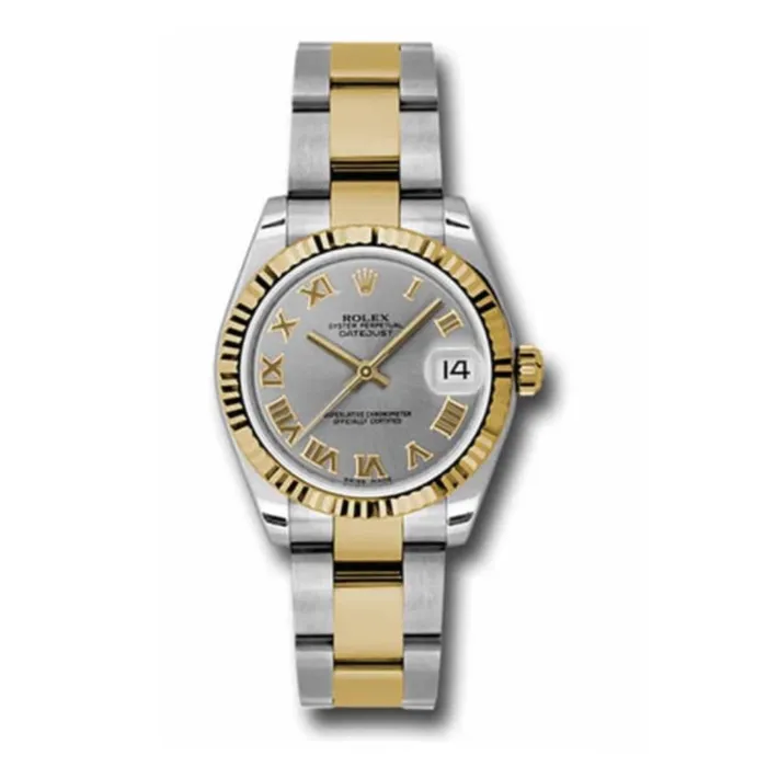 Bracelets Rolex Rolex Datejust 31mm Ref 178273 gro Silver Roman Dial Two Tone Stainless Steel 18K Yellow Gold Oyster Bracelet Womens Watch Bracelets Rolex Rolex Datejust 31mm Ref 178273 gro Silver Roman Dial Two Tone Stainless Steel 18K Yellow Gold Oyster Bracelet Womens Watch