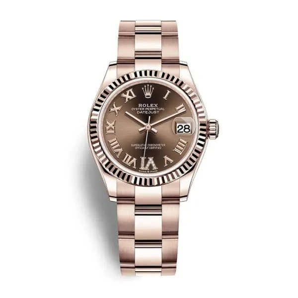 Rolex Bracelets Rolex Datejust 31mm Ref 2782750024 Chocolate Diamond Roman Dial 18K Rose Gold Oyster Bracelet Womens Watch Rolex Bracelets Rolex Datejust 31mm Ref 2782750024 Chocolate Diamond Roman Dial 18K Rose Gold Oyster Bracelet Womens Watch