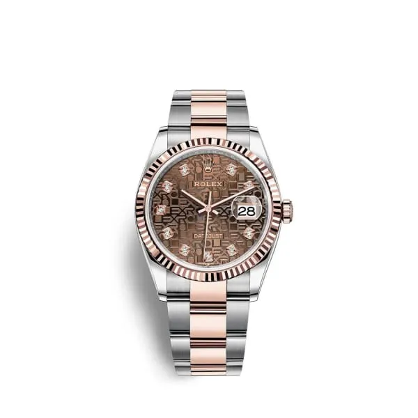 Rolex Bracelets Rolex Datejust 36mm Ref 1262310026 Chocolate Jubilee Diamond Dial Two Tone Stainless Steel 18K Rose Gold Oyster Bracelet Watch Rolex Bracelets Rolex Datejust 36mm Ref 1262310026 Chocolate Jubilee Diamond Dial Two Tone Stainless Steel 18K Rose Gold Oyster Bracelet Watch