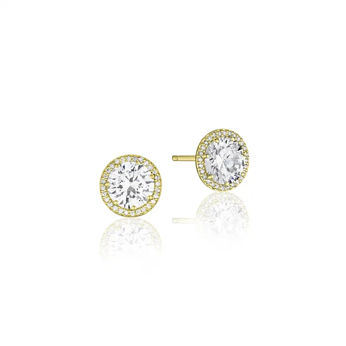 Tacori 14K Yellow Gold Classic Diamond Bloom Earring Mounts 6mm Tacori Earrings Tacori 14K Yellow Gold Classic Diamond Bloom Earring Mounts 6mm Tacori Earrings