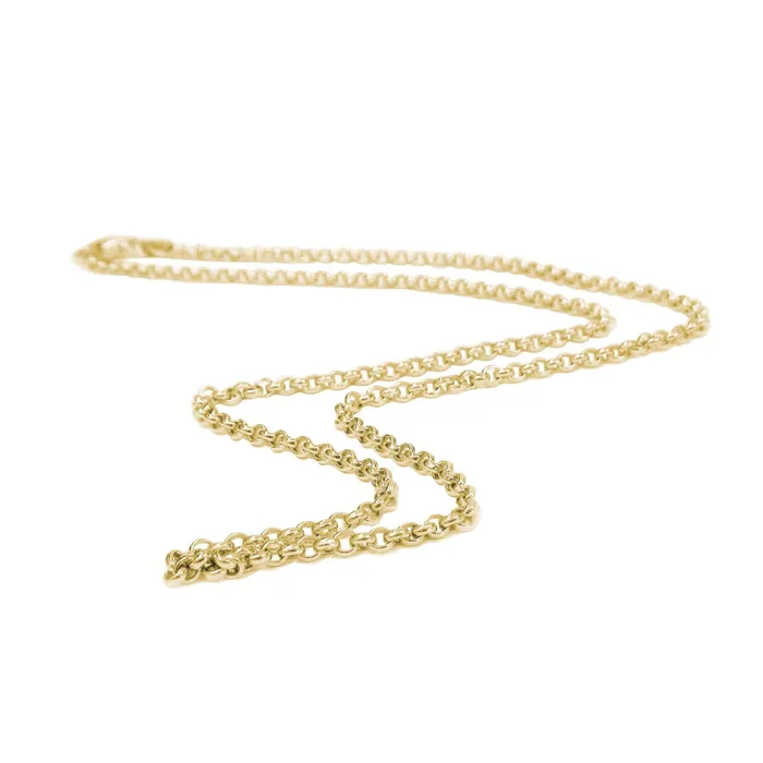 Belle Etoile Belle Etoile 24K Yellow Gold Vermeil Thin Rolo Chain PreStyled Sets Belle Etoile Belle Etoile 24K Yellow Gold Vermeil Thin Rolo Chain PreStyled Sets