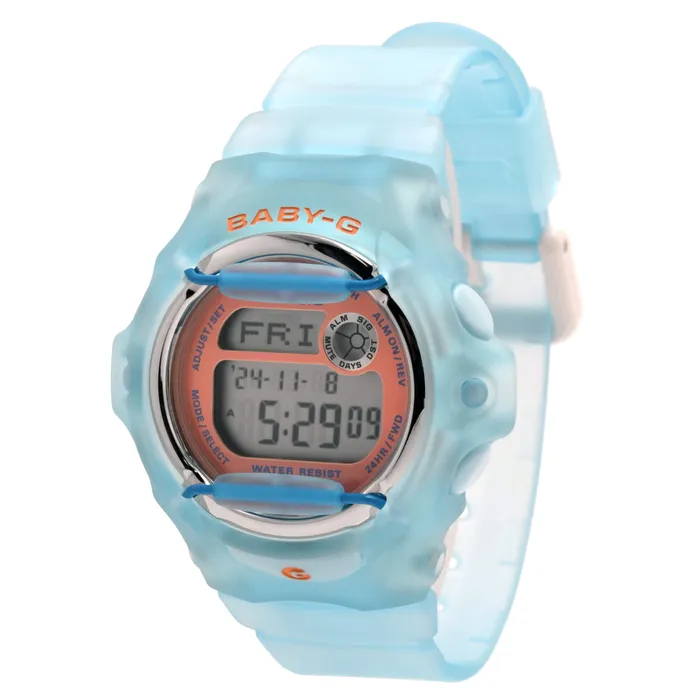 Casio Watches Casio Womens Digital Watch BabyG Digital Dial Light Blue Strap Dive BG169R2C Casio Watches Casio Womens Digital Watch BabyG Digital Dial Light Blue Strap Dive BG169R2C
