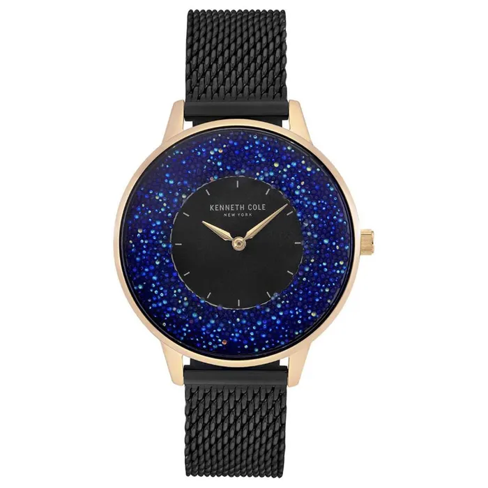 Kenneth Cole Watches Kenneth Cole Womens Quartz Watch Classic Blue Crystal and Black Dial KC51053001 Kenneth Cole Watches Kenneth Cole Womens Quartz Watch Classic Blue Crystal and Black Dial KC51053001