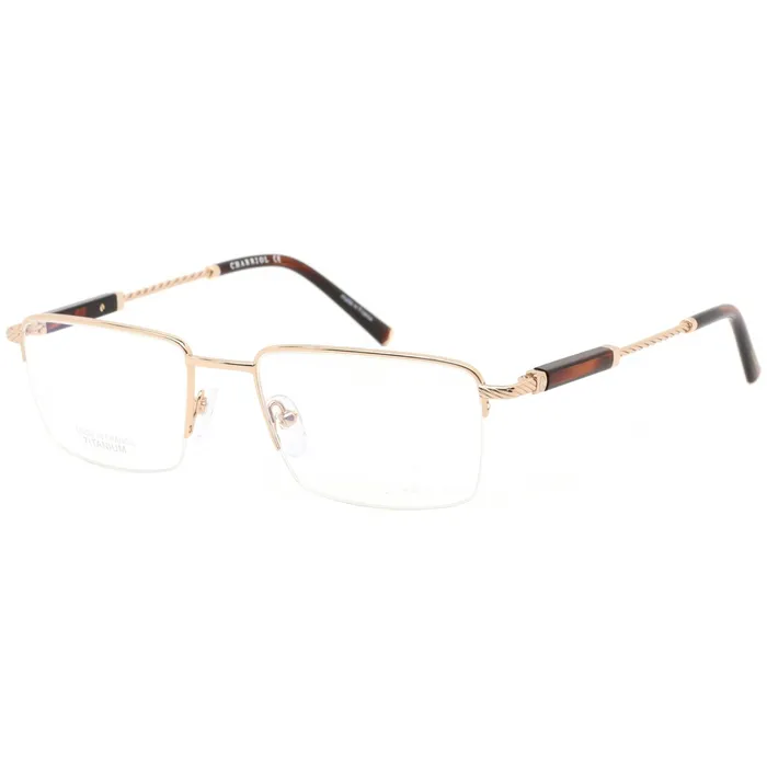 PreStyled Sets Charriol Charriol Womens Eyeglasses Shiny Gold Rectangular Titanium Frame PC75071 C03 PreStyled Sets Charriol Charriol Womens Eyeglasses Shiny Gold Rectangular Titanium Frame PC75071 C03