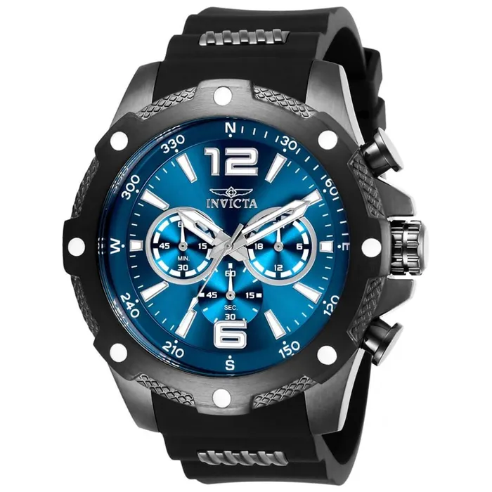 Watches Invicta Invicta Mens Chronograph Watch IForce Blue Dial Black Rubber Strap 27272 Watches Invicta Invicta Mens Chronograph Watch IForce Blue Dial Black Rubber Strap 27272