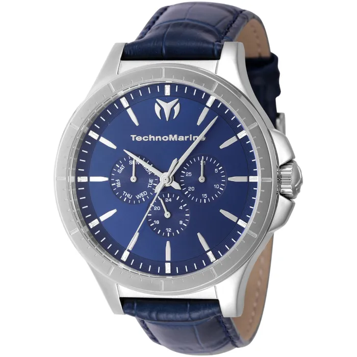 Watches Technomarine Mens Watch MoonSun Quartz Blue Dial Leather Strap TM822027 TechnoMarine Watches Technomarine Mens Watch MoonSun Quartz Blue Dial Leather Strap TM822027 TechnoMarine