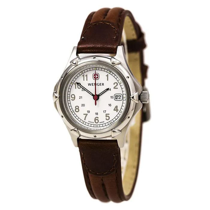 Wenger Womens Swiss Made Standard Issue Leather Strap Watch 70200 Wenger Watches Wenger Womens Swiss Made Standard Issue Leather Strap Watch 70200 Wenger Watches